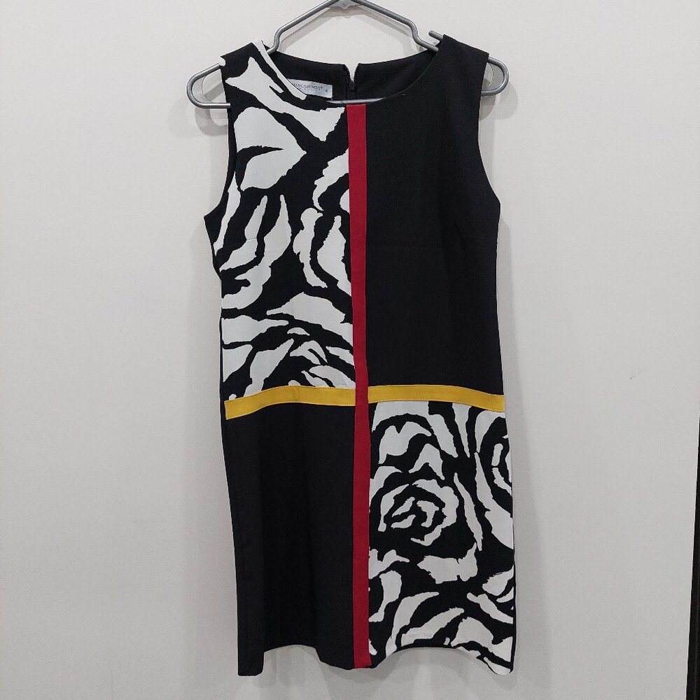 Rinascimento Made In Italy Modern Color-Block Abstract Black & White Size XS/S